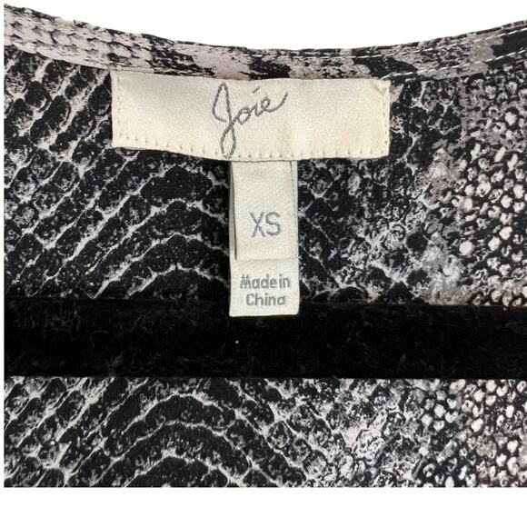 Joie Silk Snake Print Shift Dress - Picture 5 of 11